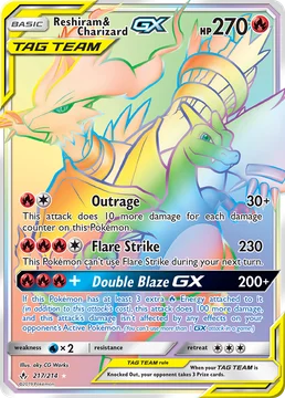 Reshiram & Charizard GX